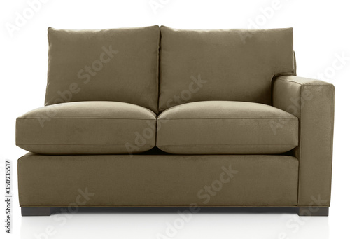  brown two seats sofa, isolated, white background. Sofa club chair sofa club, Light Beige Fabric Tufted Club Chair, Style Living Room Arm Chair 