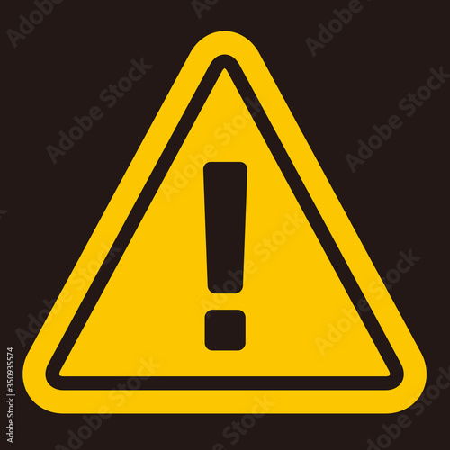 warning sign icon vector triangle