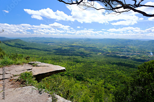 PHA HUM HOD or Hum Hod Cliff, Sai-Thong National Park, Chaiyaphum Thailand  photo