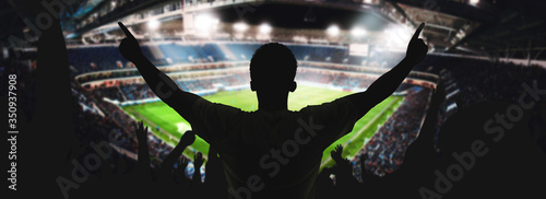 Fans im Fussball Stadion photo