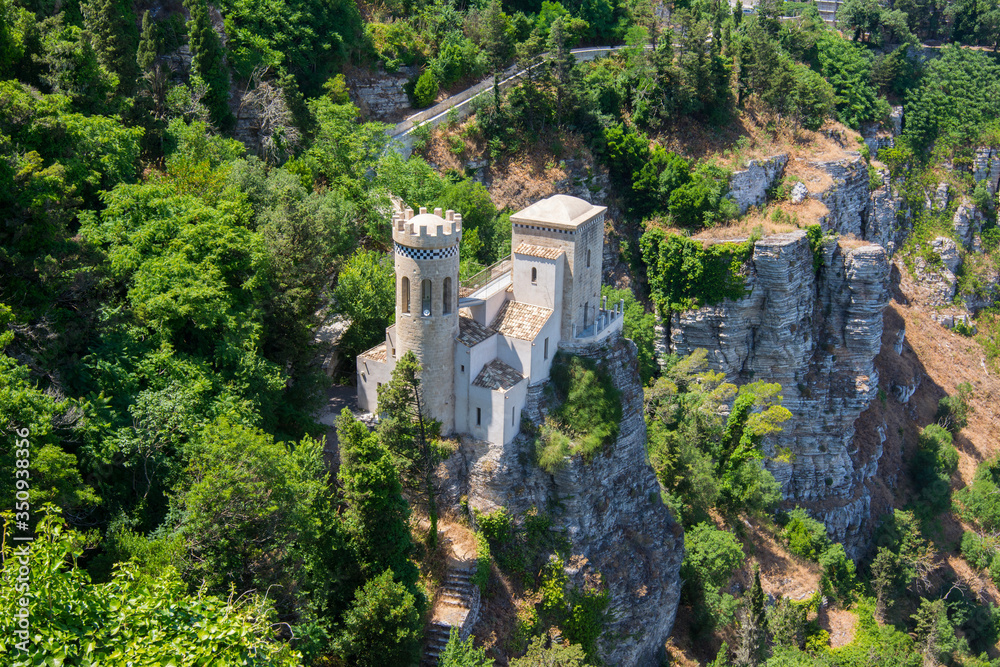 Fototapeta premium Erice, Sicily, Italy. Torretta Pepoli