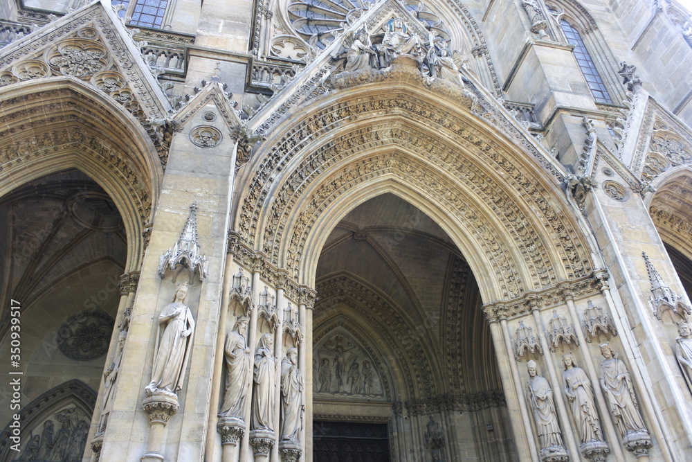 facade of the Basilica of Saint Clotilde in Paris