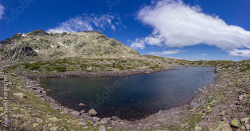 View of the surrounding area of Peñalara mountain in Madrid (Spain)