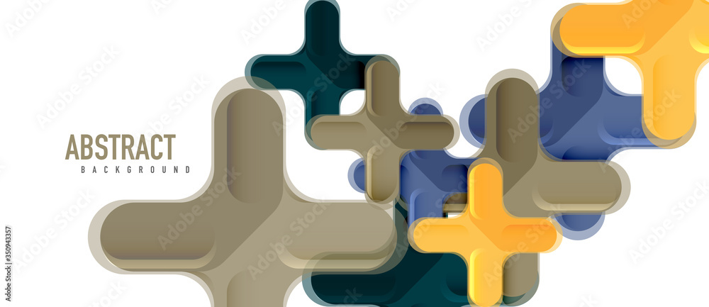 Glossy multicolored plastic style cross composition, x shape design, techno geometric modern abstract background. Trendy abstract layout template Glossy multicolored plastic style cross composition, x shape design, techno geometric modern abstract background. Trendy abstract layout template