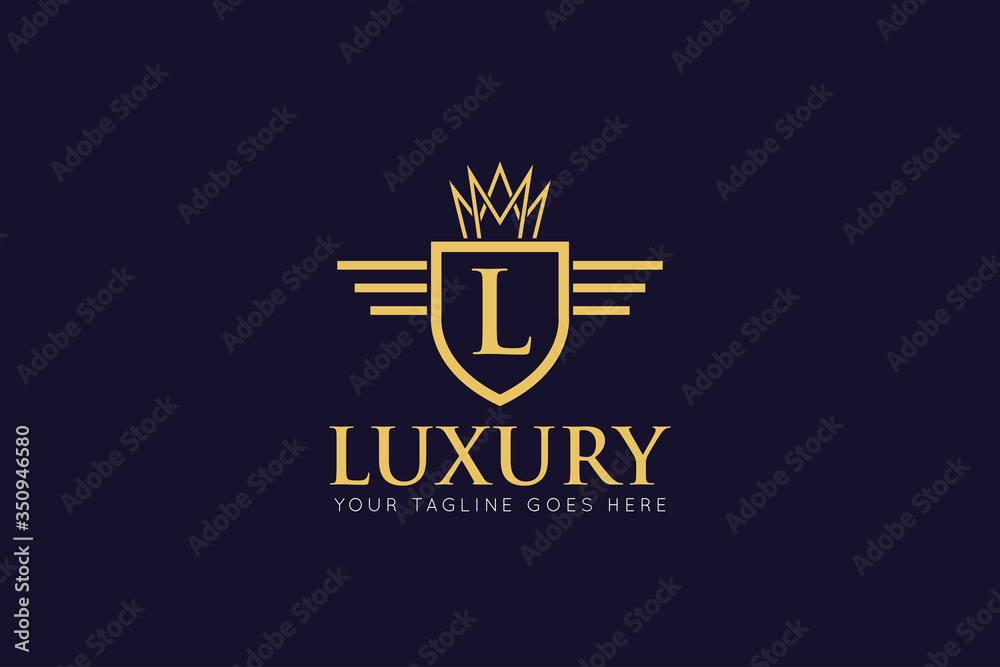 initial letter l crown logo and icon vector illustration design template initial letter l crown logo and icon vector illustration design template