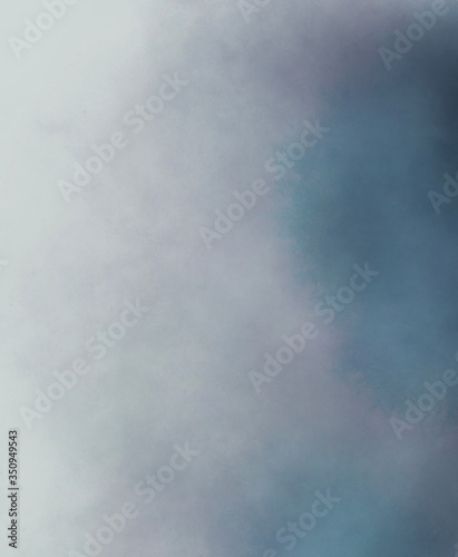 Abstract fog background. Pastel color with blue and gray mist, smoke.