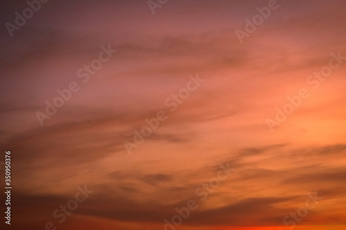 colorful sunset clouds over sky © ChenPG