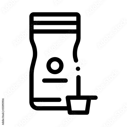 store cream icon vector. store cream sign. isolated contour symbol illustration