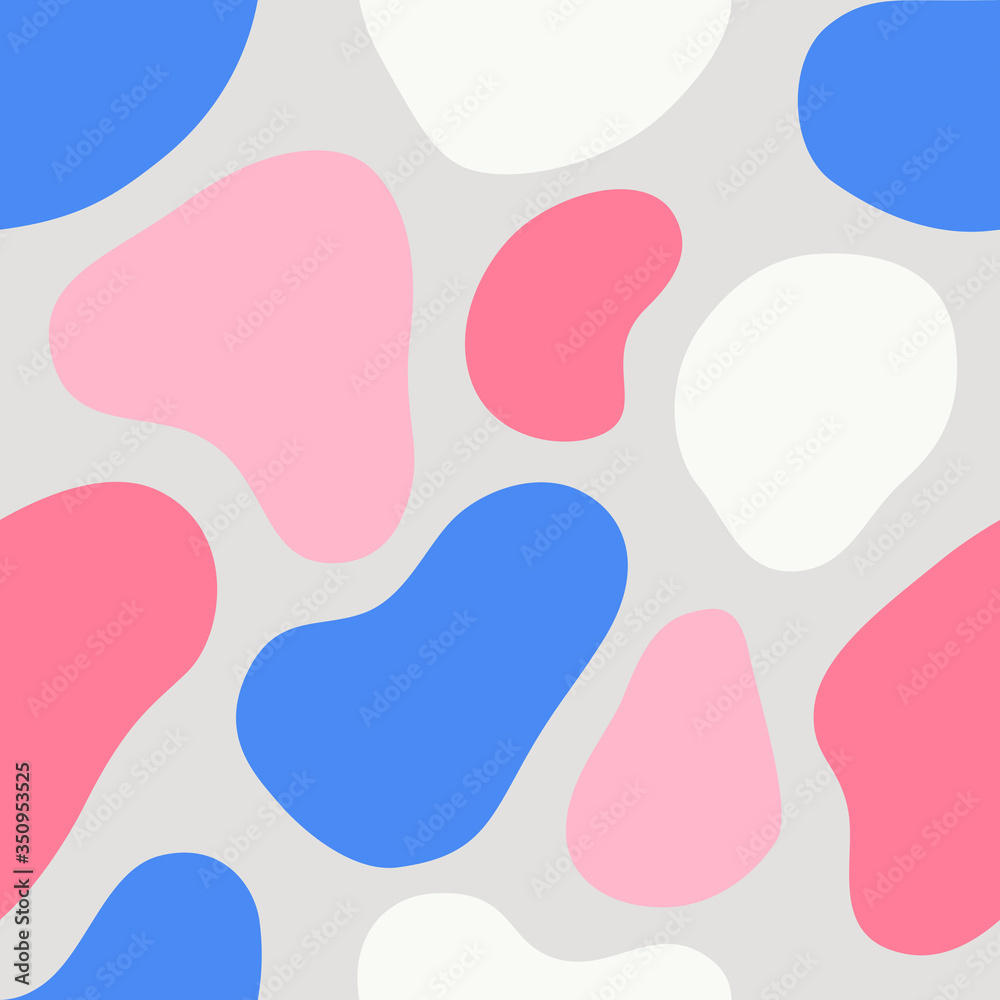 Seamless round stone pattern. Abstract colorful background with organic shapes. Seamless round stone pattern. Abstract colorful background with organic shapes.