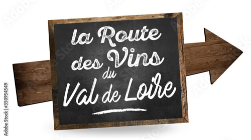 Tableau sur toile Route des vins de Val de Loire