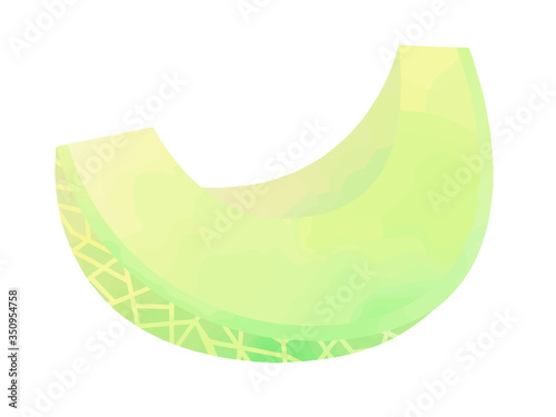 メロンの水彩イラスト