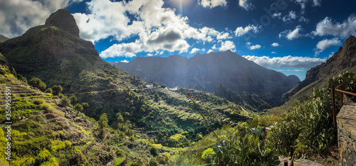 Masca valley, Tenerife, Spain - High  Repolution Panoramic Image photo