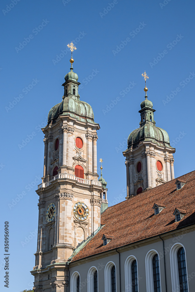 Sankt Gallen - bell towers of the cathedral