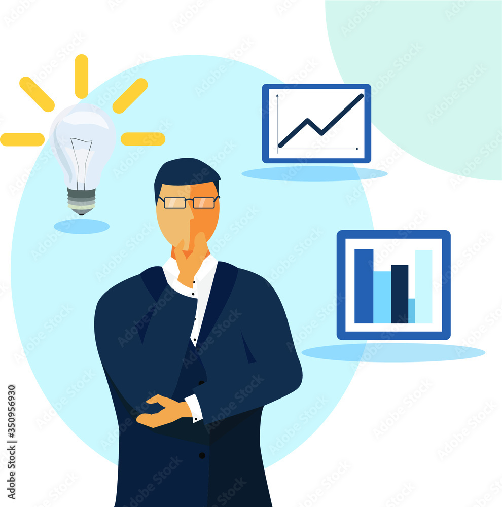 Businessman. Stocks and diagrams. Model for your site. Businessman. Stocks and diagrams. Model for your site.