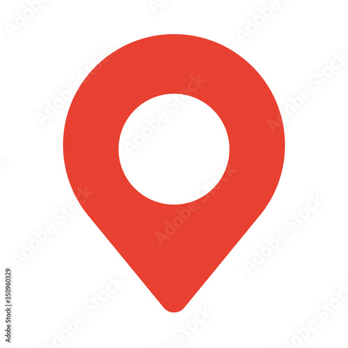 pin pointer location isolated icon