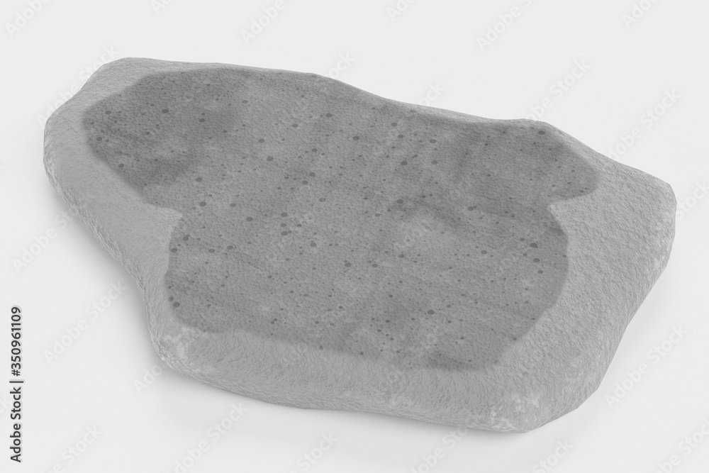 Realistic 3D render of Concrete Debris Piece Realistic 3D render of Concrete Debris Piece