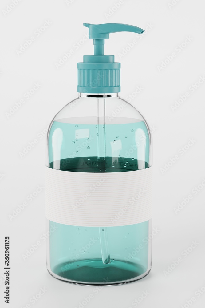 Realistic 3D Render of Hand Sanitizer Realistic 3D Render of Hand Sanitizer