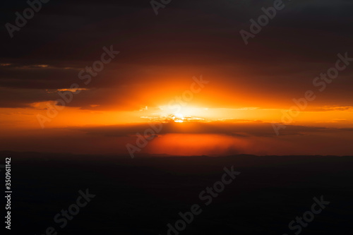 Cloudy Sky at Sunset in the Mountains in Brazil © Marta Alves