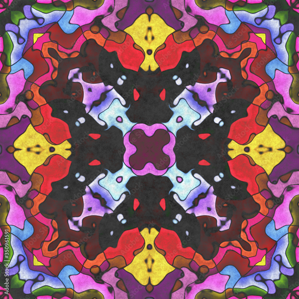 Fototapeta premium Geometry seamless ornate- napkin paper