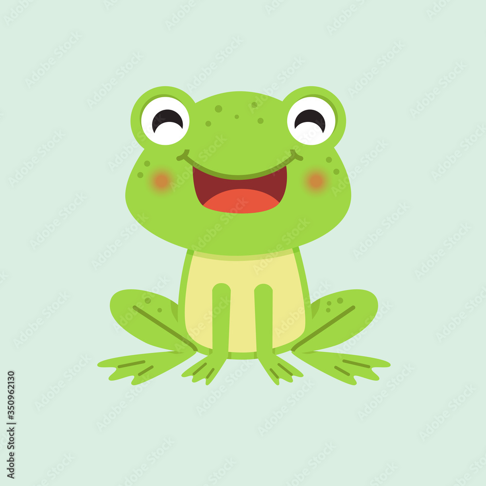 Obraz premium Happy smiling Frog