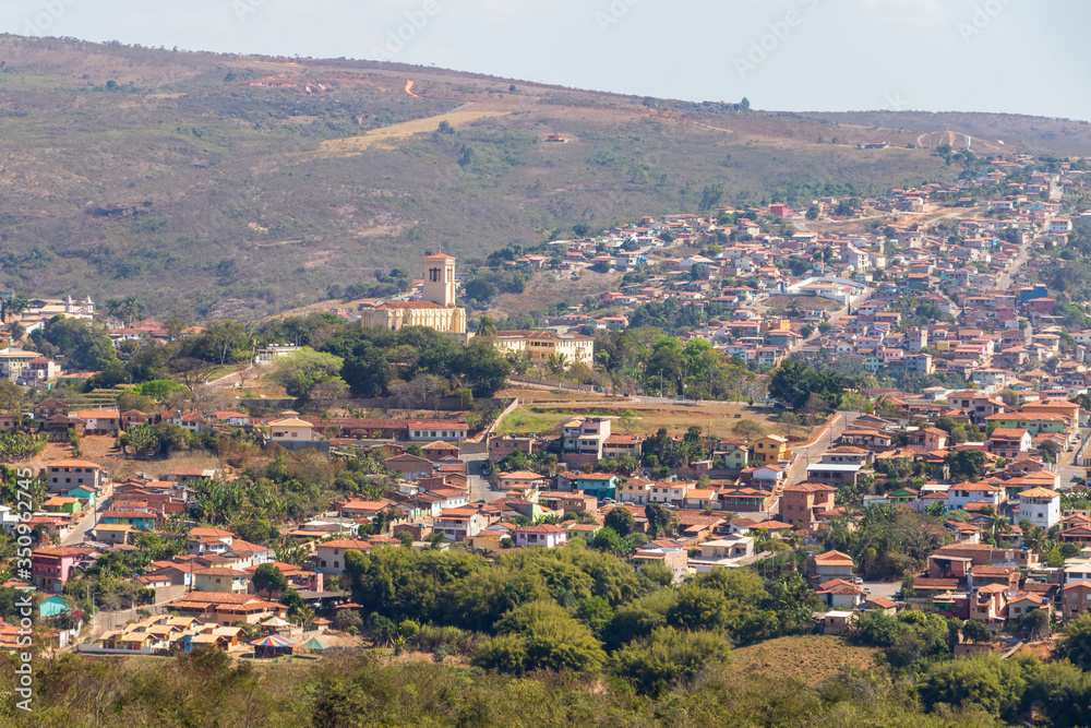 Vista parcial da cidade de Conceição do Mato Dentro, MG, Brasil.