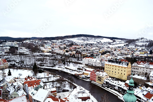 aerial view of  Krumlov