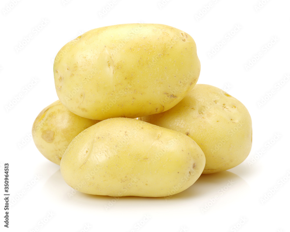 New potato isolated on white background New potato isolated on white background