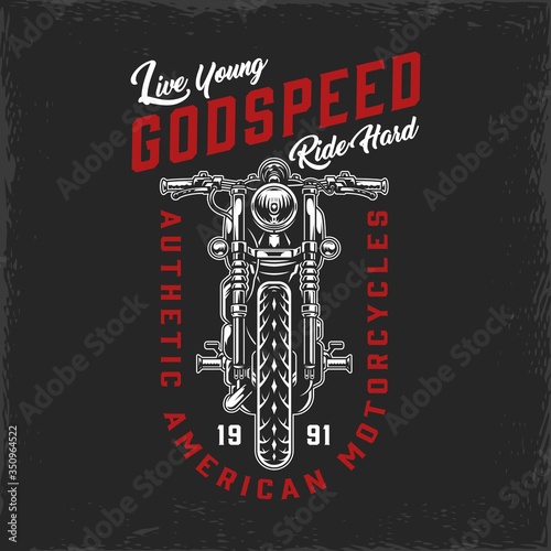 Vintage classic motorcycle label