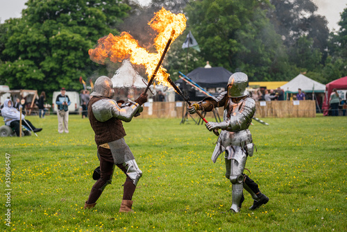 Knights fighting with Fire