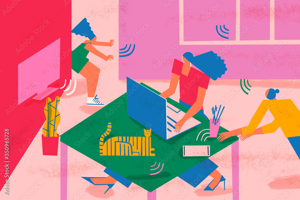 Remote Work Less Distracting Telecommuting work challenges: remote workers homelife distractions in ...