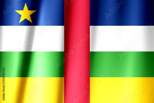 Central African Republic waving flag