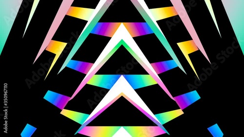 Wallpaper Mural Abstract futuristic screensaver. Geometric color background. Seamless loop. Torontodigital.ca