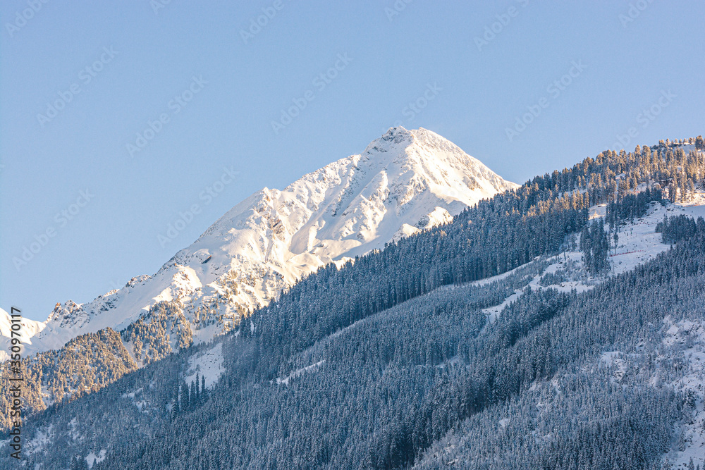mountain landscape in winter, Austria 