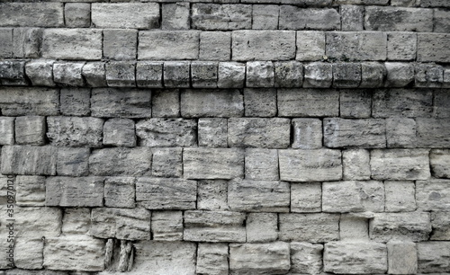 old  gray brick wall