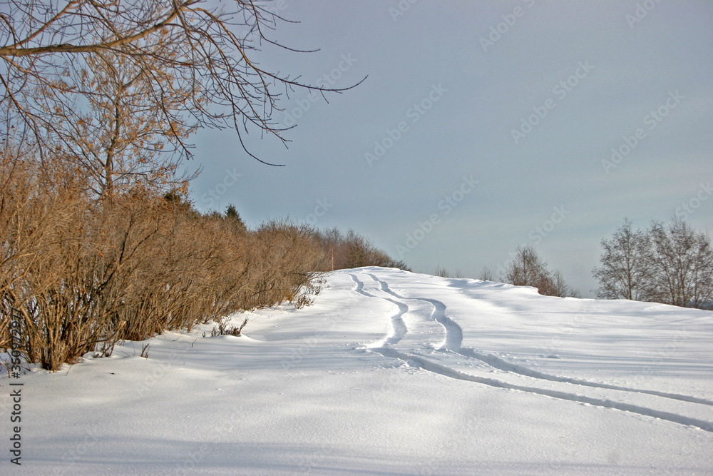 Fototapeta premium it's winter in Russia