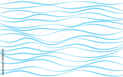 blue lines wave stripes background pattern curve thin textile vector illustration