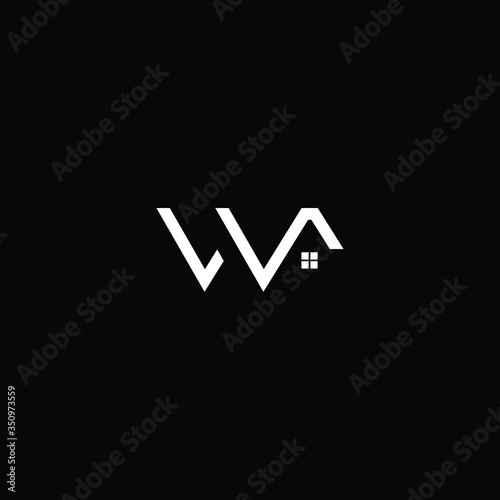 Letter W in vector for Real Estate , Property and Construction Logo design for business corporate sign. Minimal logo design template on white background.