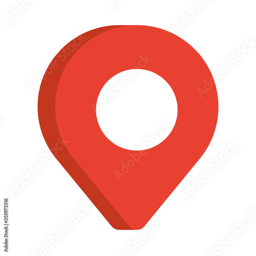 pin pointer location isolated icon