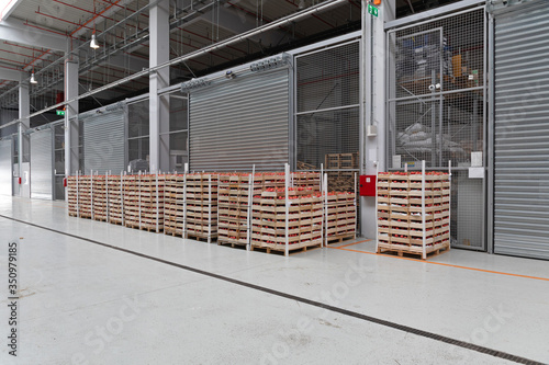 Distribution Warehouse Tomato Pallets © markobe