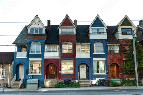 Semi-detached houses, Toronto, Canada photo