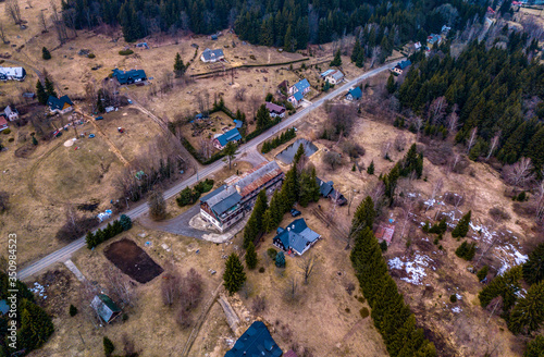 View from above on Horni Maxov in Czech republic photo