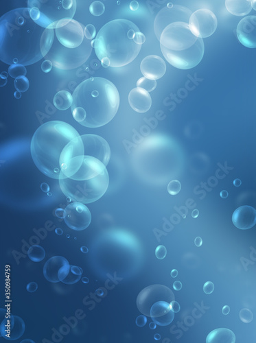 bubbles under the water