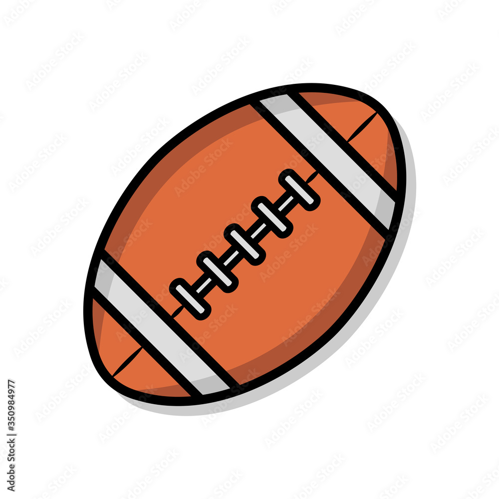 american football icon vector template