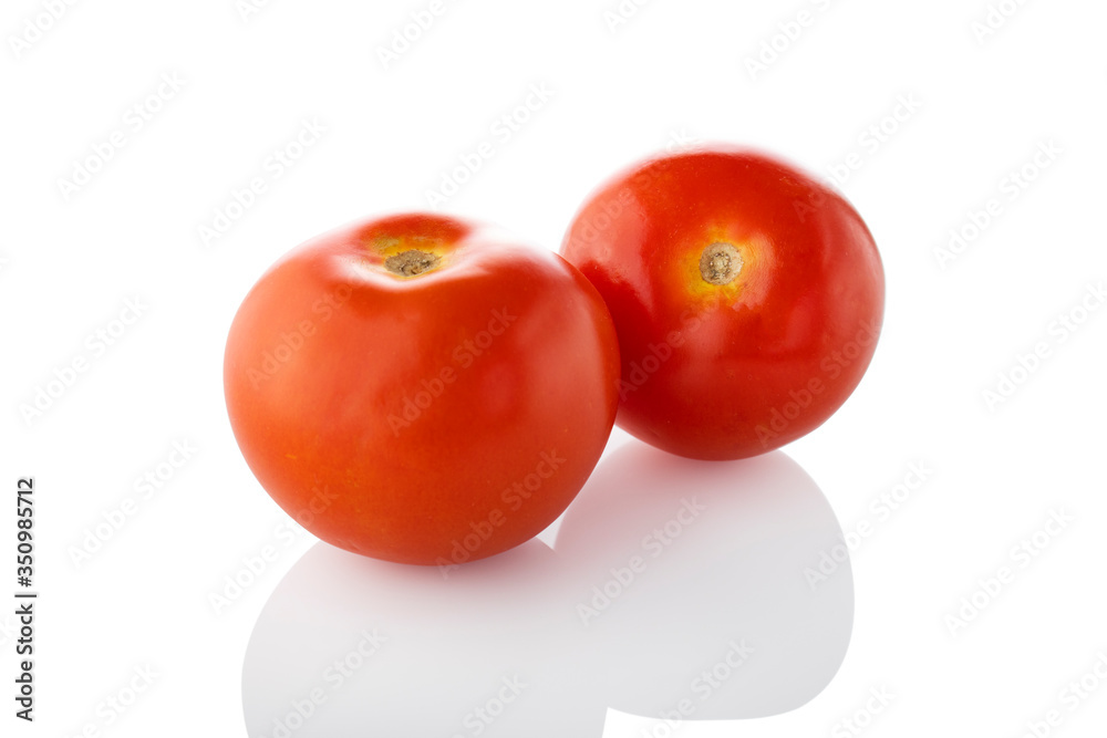 Tomatoes - Double tomatoes on a white background. (Tr- domates)
Tomatoes - Double tomatoes on a white background. (Tr- domates)