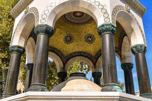 German fountain in Sultanahmet Square