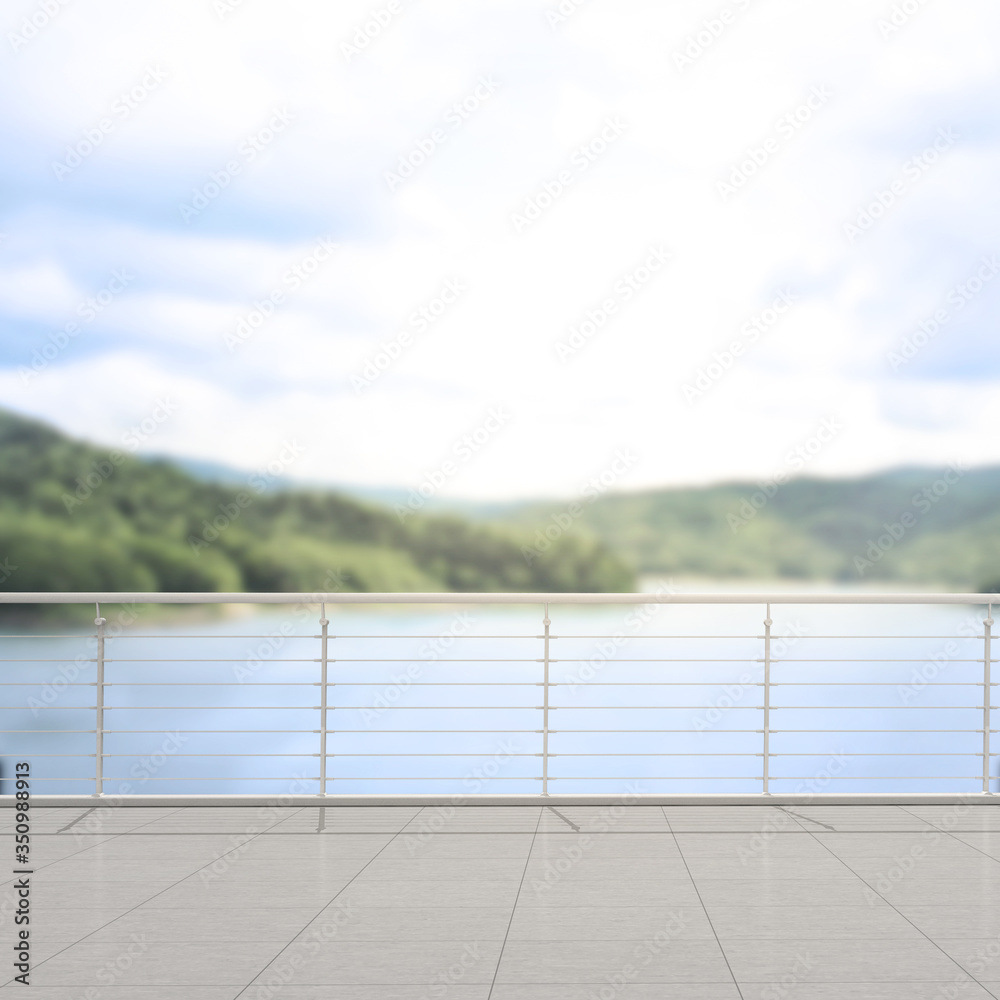 Balcony And Terrace Of Blur Nature Background Balcony And Terrace Of Blur Nature Background