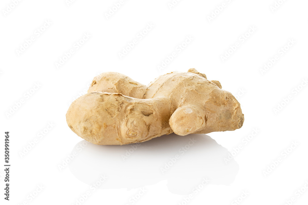 Ginger. Single ginger horizontal position on a white background. (Tr - zencefil)
Ginger. Single ginger horizontal position on a white background. (Tr - zencefil)