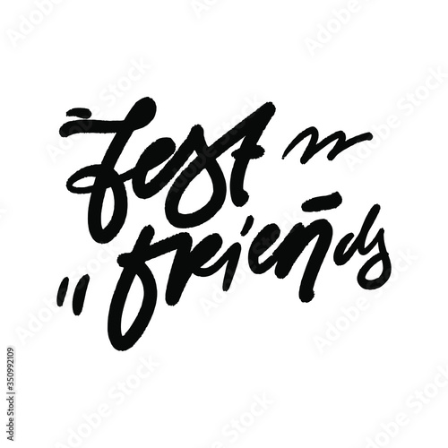 BFF  hand lettering t-shirt design illustration collection