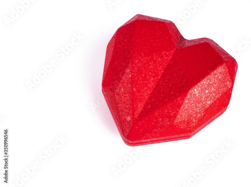 Heart on white background