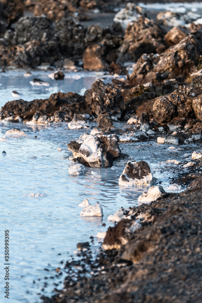Blue Lagoon thermal water (close-up shot) in Iceland Blue Lagoon thermal water (close-up shot) in Iceland